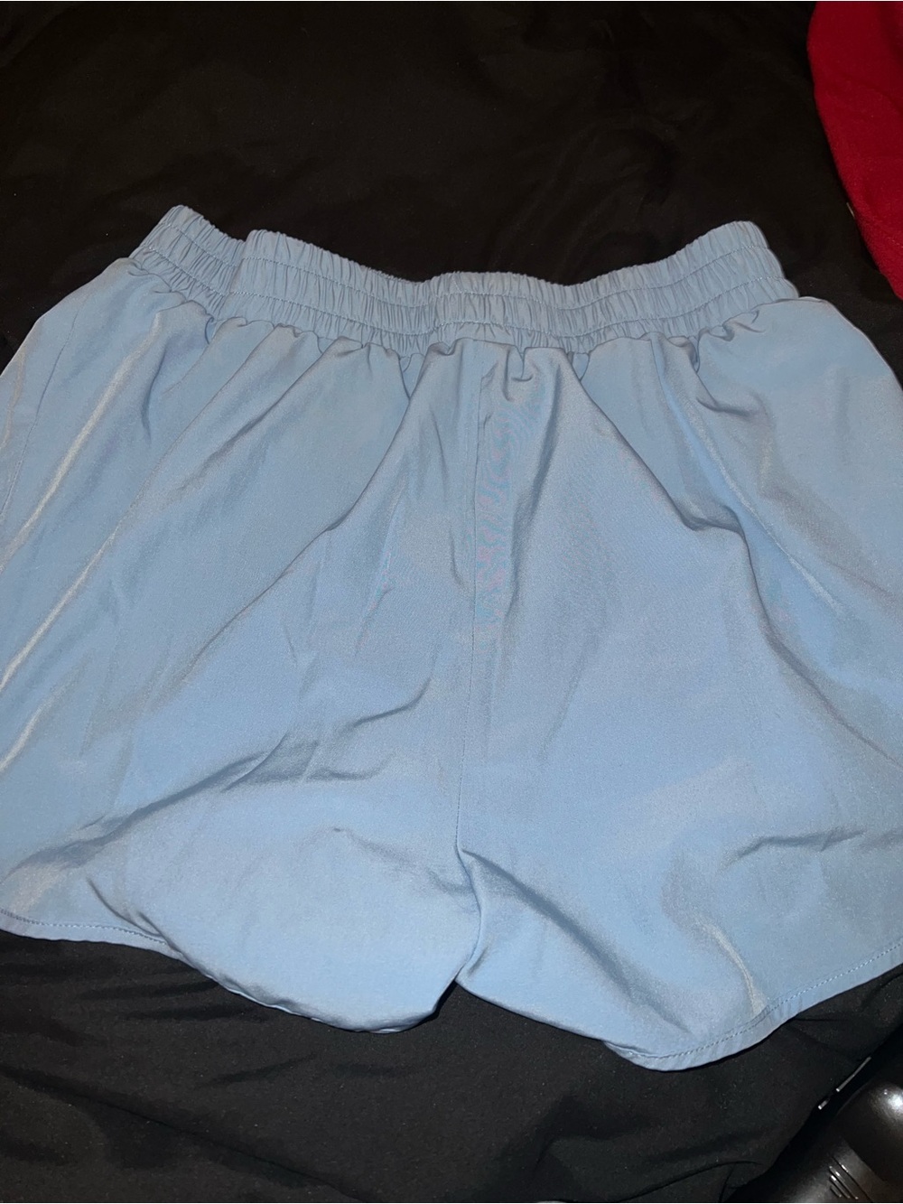 Light Blue Women’s Elastic Waist Shorts
